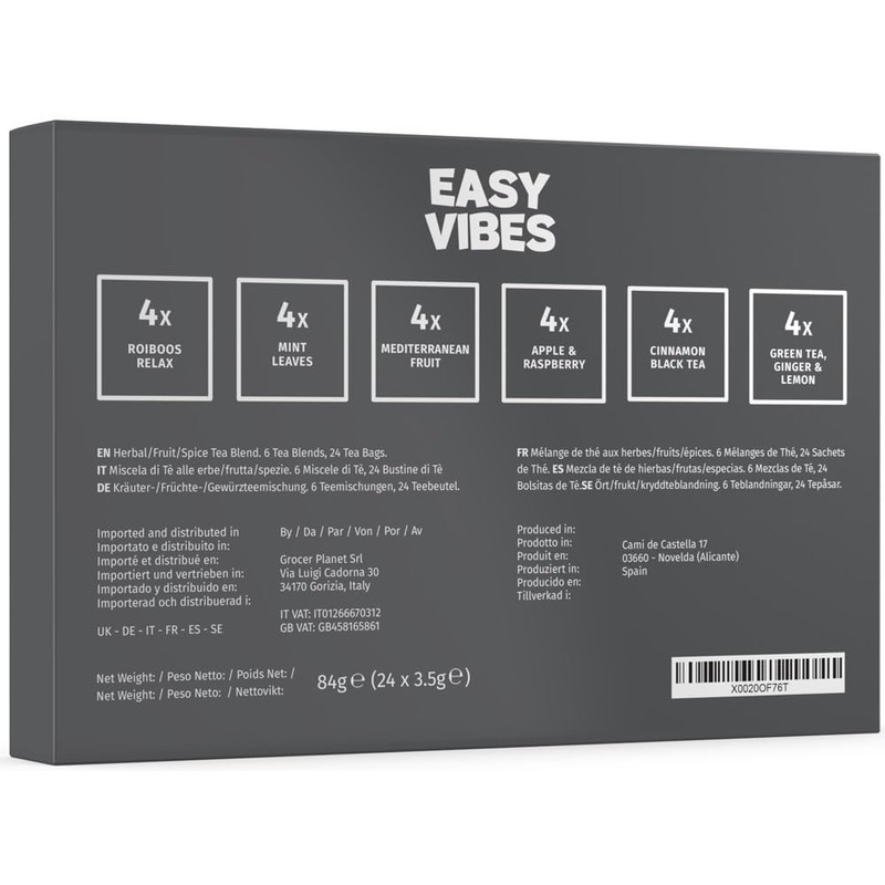 Easy Vibes - Gift Box | Herbal Tea Selection Box