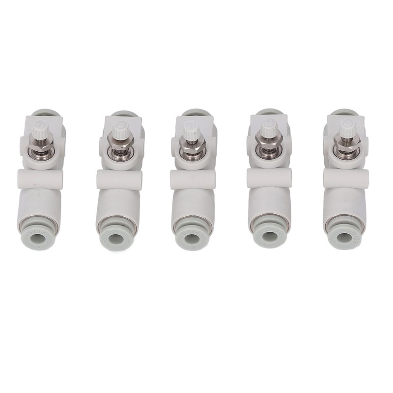 5PCS Throttle Valve Straight Through PVC Regulating Valve Pneumatic Fittings