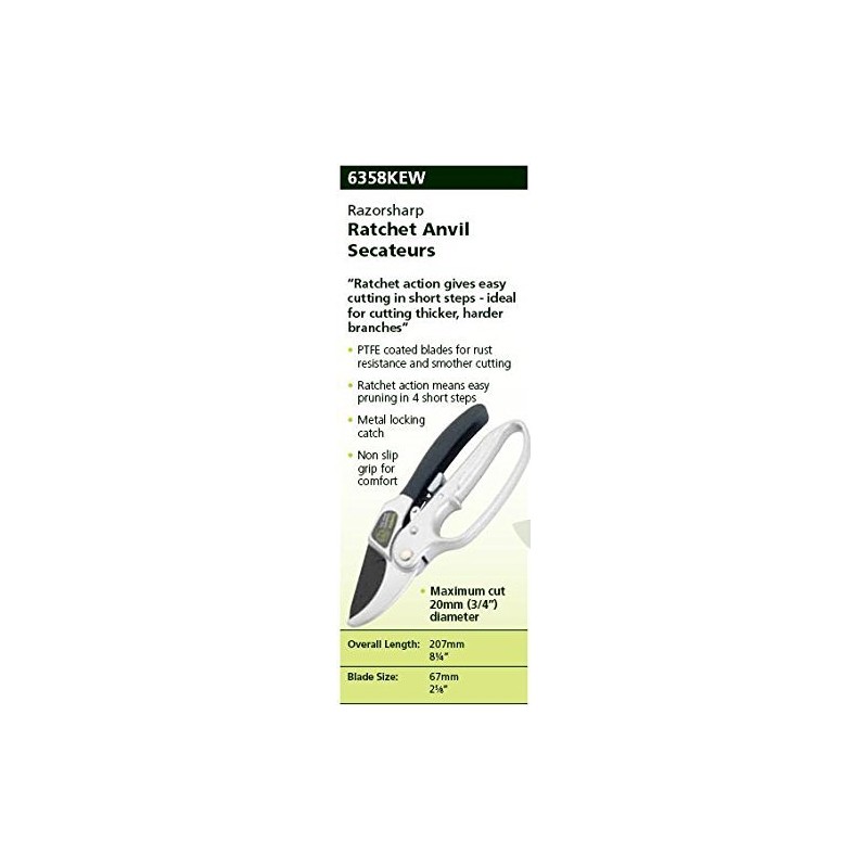 Spear & Jackson Kew Collection Ratchet Anvil Pruner