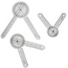 4 PCS Goniometer Set,Goniometer 6/8/12 Inch Occupational Physical Therapy Protractor