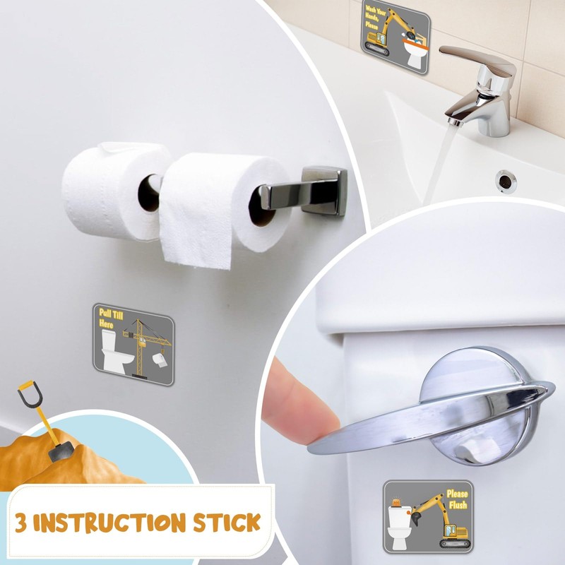 WERNNSAI Potty Training Chart - Construction Toilet Training Reward Chart