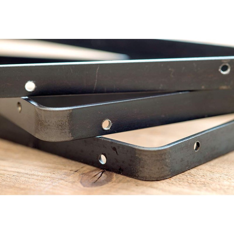 POSH LIVING 63753 Mill Scale Bracket, Black, S