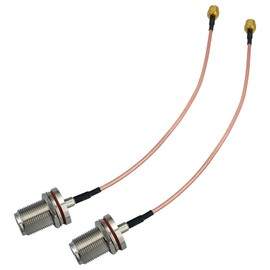 Urcianow 20 cm 2 Pieces SMA to N Female RG316 50 Ohm Waterproof for Antenna