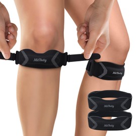 MitButy Patella Tendon Knee Brace (2-Pack) - Adjustable Knee Brace for Men and Women