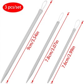 AYLIFU 3piece Large-Eyed Nylon Thread Knitting Needle Yarn Wool Needle Knitting Needle Yarn Sewing Needle Weaving Tool (3pcs)