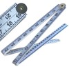 PaulStore Folding Plastic Ruler 1m 3ft Easy to Read Metric