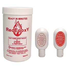 Highside Red Epoxy Metal Sealant Kit, 2- .5ozTubes