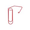 Wire Clip Book Marker Red [GB200]