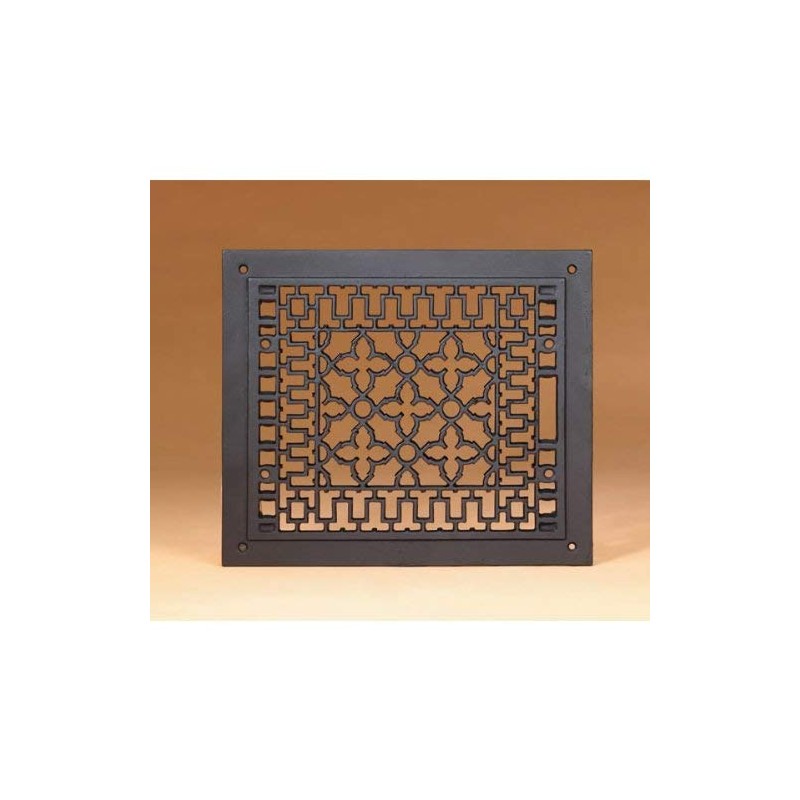 Minuteman International Cast Iron Floor Grate Grille, Black