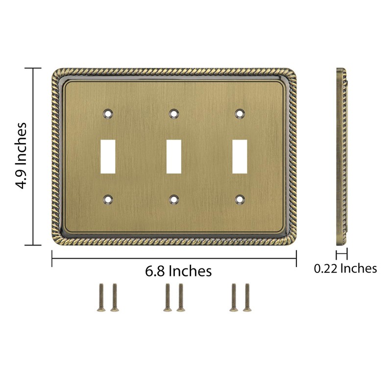 Henne Bery Rope Edge Decorative Wall Plate Switch Plate Outlet