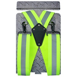 MELOTOUGH Reflective Safety Suspenders,Suspenders for Men,Industrial Strength Suspender for Jeans,Men Suspender for Big and Tall, 2”Work Suspender