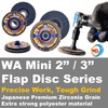 WA 10PACK - 3" Mini VSM Zirconia 80# Flap Discs