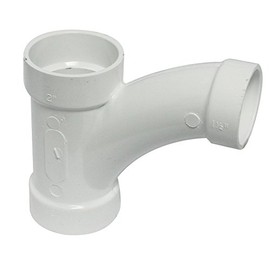 Canplas 194320 PVC DWV Long Turn T-Y, 2 x 2 x 1.5-Inch