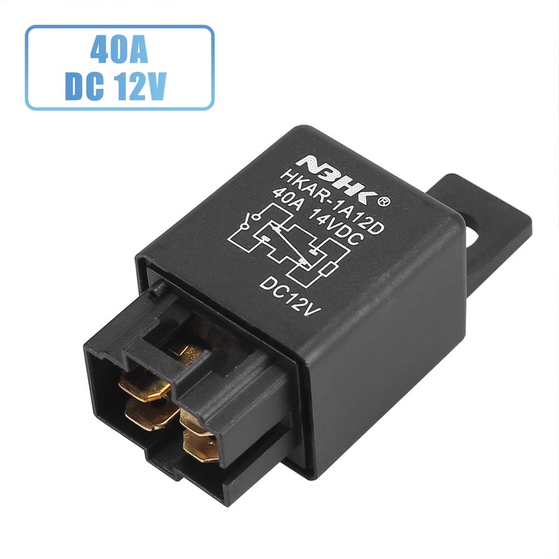 uxcell 2 Pcs Z1507091/4 4 Pin DC 12V 40A Universal