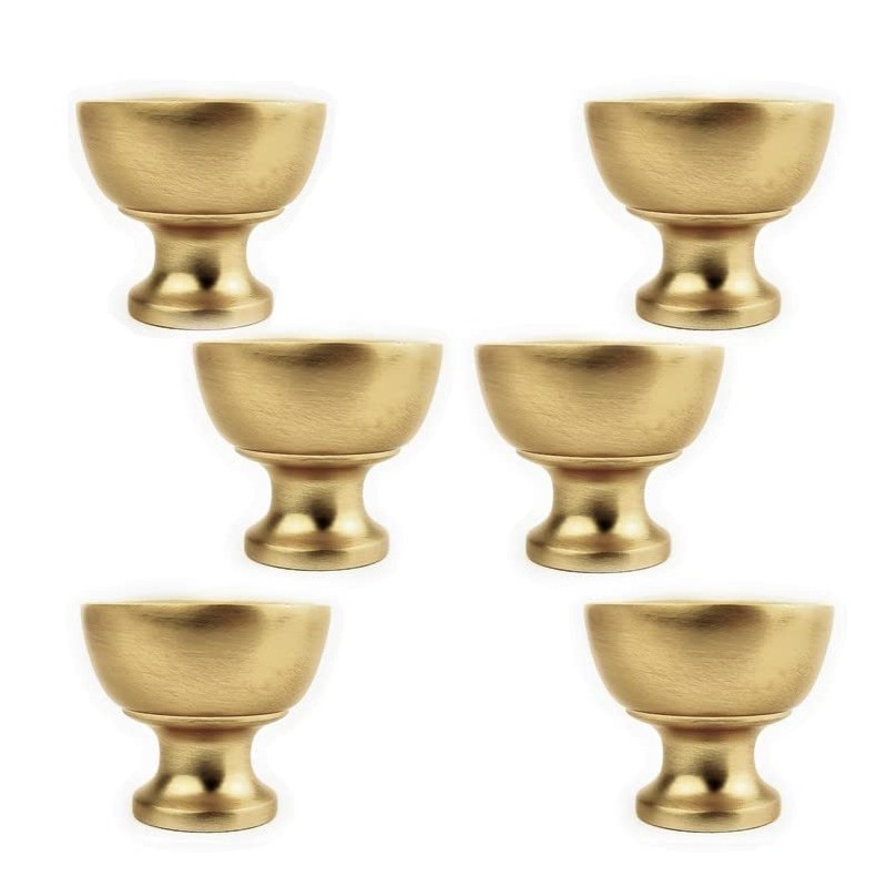 French Furniture Fittings Matt Brushed Brass Door knobs for Kitchen