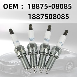 UQTDZ Genuine OEM 18875-08085/1887508085 Spark Plug (4-Piece Set) - Direct Fit for 2020-2021 Hyundai Sonata & 2021 Kia K5 1.6L L4 Engine - Exact OEM Replacement
