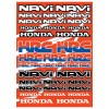HONDA NAVI sticker set- 37 high quality laminated decals on
