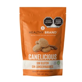 Healthy Brand | Galleta Canelicious | Sin Gluten - Vegana - Endulzadas con Azucar de Coco | 120 g