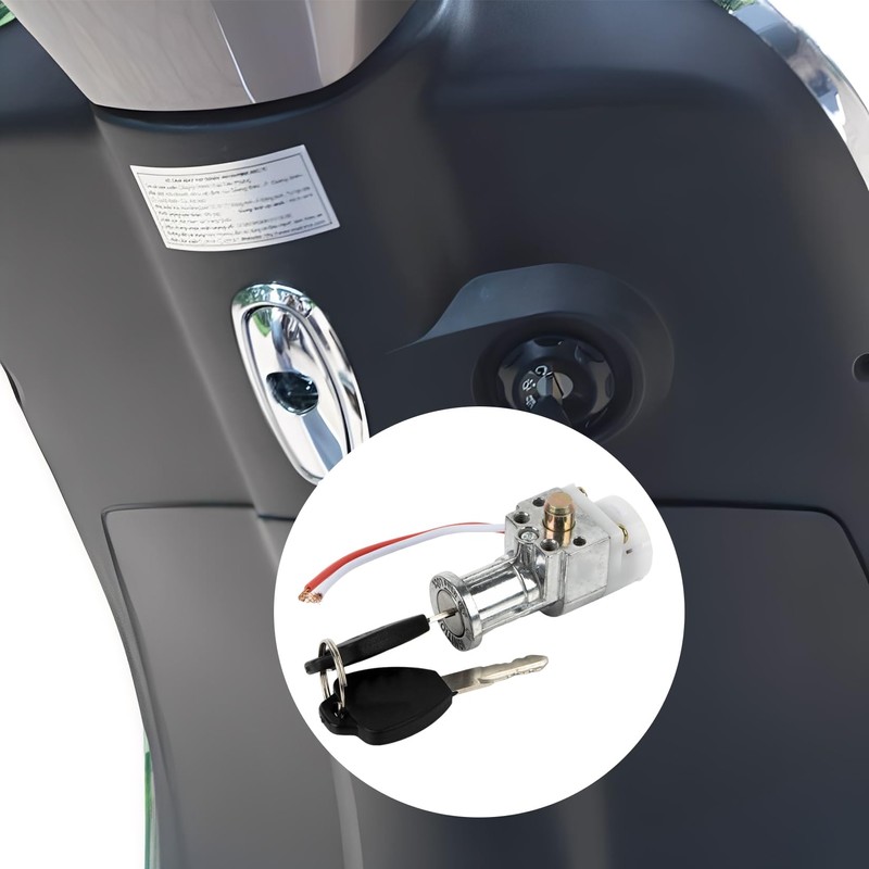 PSLER Big Head Key Switch, Heavy Duty E-Bike Battery Lock