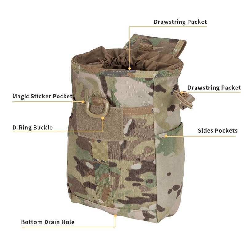 EXCELLENT ELITE SPANKER Molle Dump Pouch Drawstring Magazine Utility Pouch