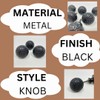 Black Hammered Knob & Cup Handle Cabinet - Drawer Pull