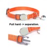 Black Breakaway Dog Collar with Bell, Reflective Puppy Collar Safety
