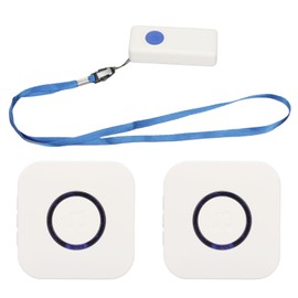 Wireless Caregiver Pager Ultra Long Distance Transmission Strong Penetration Elderly Pager 100‑240V US Plug