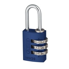 ABUS 465680-145/20_Azul_B Candado aluminio combinacion 20 mm 3 dígitos Azul Blister