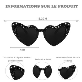 Tbay 30th Birthday Glasses Women Black Glasses RIP 20S Party Supplies for 30 Years Decorations Birthday Women