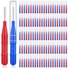 ROADPLUM 120Pcs Interdental Brushes 2 Sizes, 360° Bendable Soft Bristles