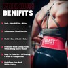 Beast Power Gear Weight Lifting Belt - 4” Genuine Leather