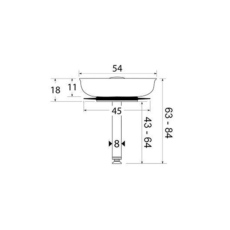 Strainer basket for all Rieber sinks with 1.5 inch rotary