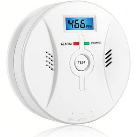 Portable Carbon Monoxide Detector - 85 dB Alarm, Operated, Ideal for Any Room
