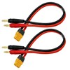 2pcs XT60H (XT60 Upgarded Female Connector Plug to 4mm Banana