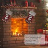 Christmas Stocking Dog Paw Shape Plaid Decorative Gift Bag Christmas