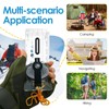 Mountaineering Compass, Portable Multifunctional Folding Map Compass, Transparent Card-Style North