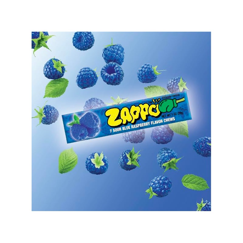 Zappo Sour Flavored Chews Packs (10 Pack, Mix)