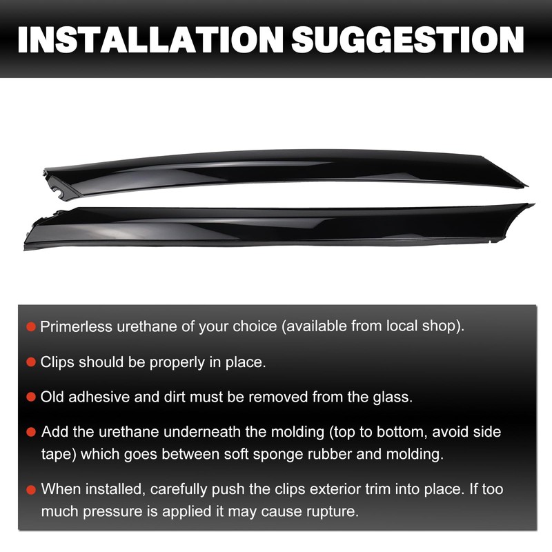 Windshield A Pillar Trim Molding Fit for Nissan Maxima 2016-2021