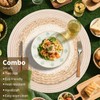 Handmade Round Boho Placemats Set of 6 | Natural Woven
