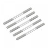 sourcing map Double Ended Stud Screws (M6 Thread 80mm Length)