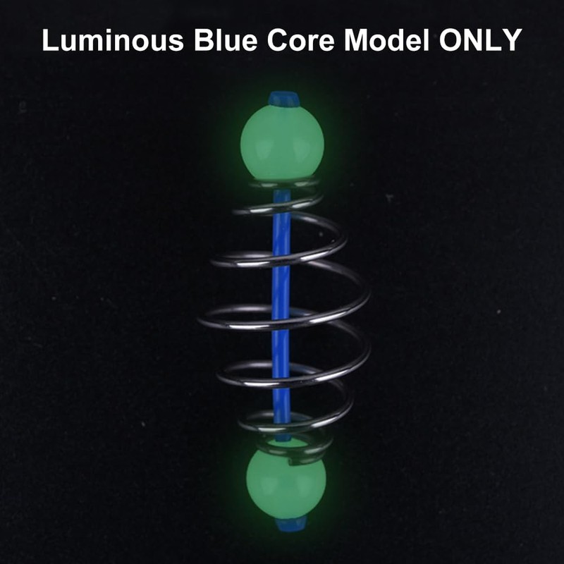 GreenCore Fishing Feeder, 14mm Luminous Beads Feeder for Fishing Method