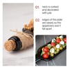 Melted Wine Bottle Serving Boards - Decorative Rectangle Serving Trays