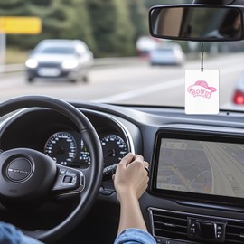 Mancheng-zi Pink Western Cowgirl Car Air Freshener 3Pcs, Preppy Pink Western Howdy Air Freshener Hanging for Cars Closet Drawer or Books, Cute Girly Car Accessories Mirror Decor for Women