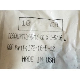 Unbranded [10 Pack] 5/16” OD 1 5/16” Long Zinc Plated Brass No Thread Spacers #10 Screw