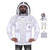 Bee Proof Beekeeping Jacket with Veil 3-Layer Ultra Ventilated Veil
