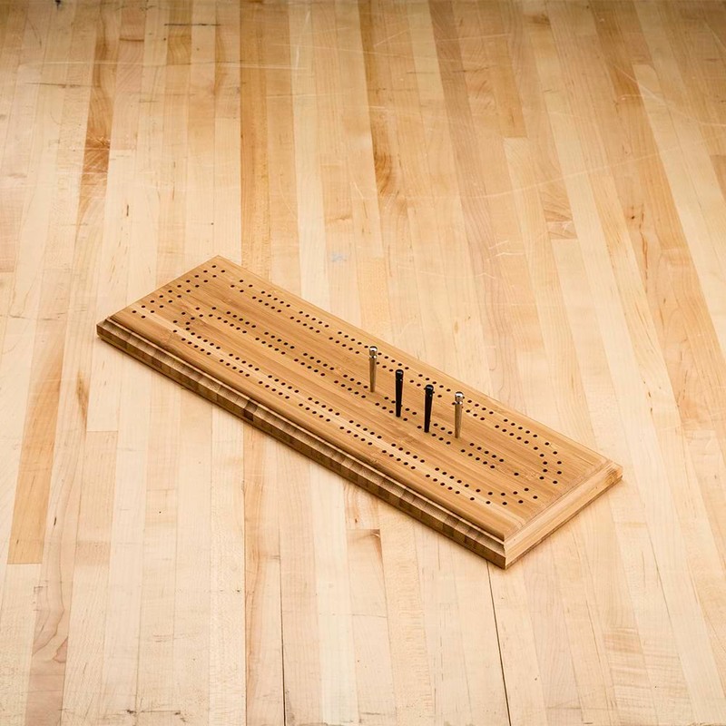 Small Cribbage Board Templates (2 Players, Curved Track) – Thick