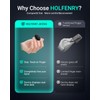 HOLFENRY 50G Ring Pulse Oximeter Fingertip | Continuous Oxygen Monitor