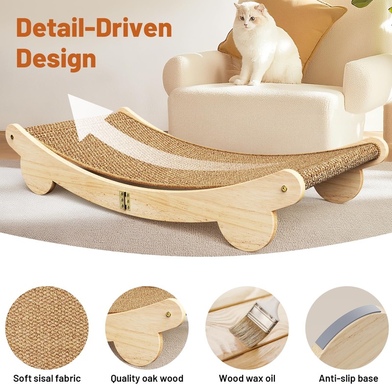 Ordora Extra Large Cat Scratcher: 31.5 inch Cat Scratch Pad&Bed