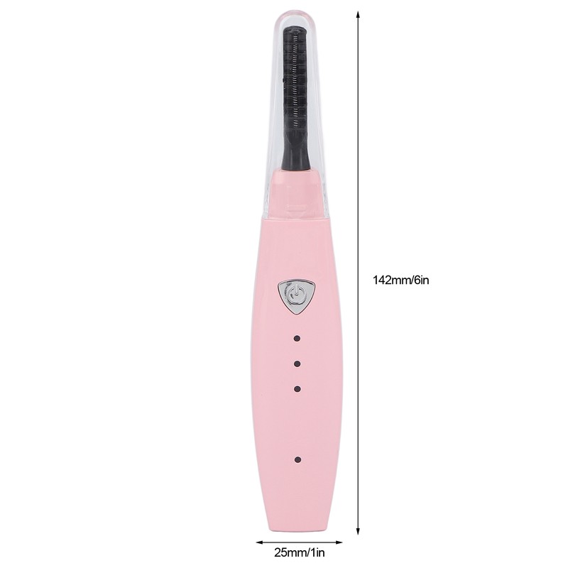Heated Eyelash Curler USB Rechargeable Electric Lash Curling Tool for