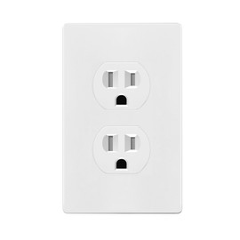ENERLITES Duplex Receptacle, Matching Screwless Wall Plate Included, Residential Grade Duplex Outlet, Tamper-Resistant, Child-Safe, Grounding, 15A 125V, UL Listed, T-61581-TR-WSI, White